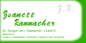 zsanett rammacher business card